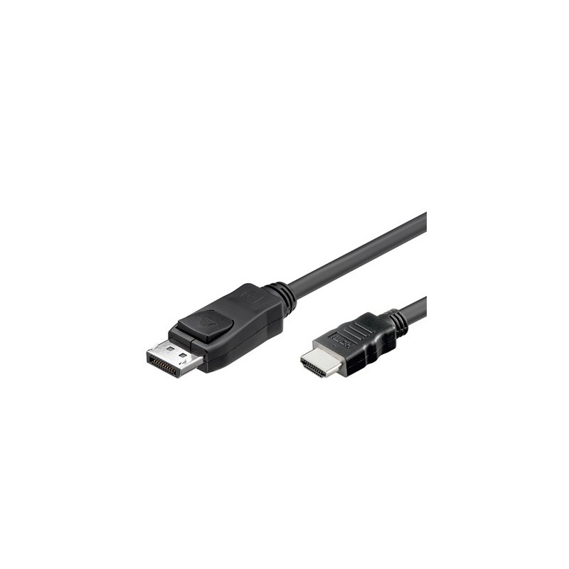 Good Connections Anschlusskabel 3m Displayport a HDMI 24K vergoldet Nero